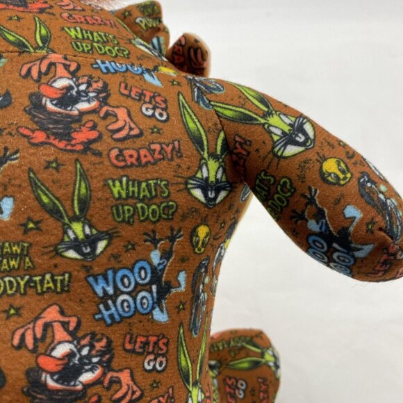 Looney Tunes Tasmanian Devil Sticker Bomb Stuffed Animal Plush Figure Toy 9” Taz - Picture 8 of 14